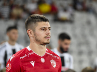 Cristian Costin during Universitatea Cluj vs. Dinamo Bucuresti at Cluj Arena in Cluj-Napoca, Romania, on September 2, 2024 (