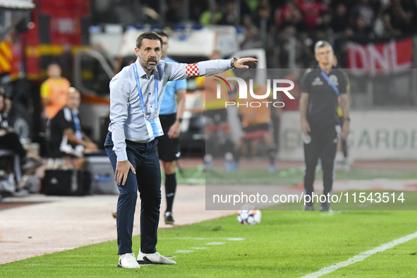 Zeljko Kopic during Universitatea Cluj vs. Dinamo Bucuresti at Cluj Arena in Cluj-Napoca, Romania, on September 2, 2024 