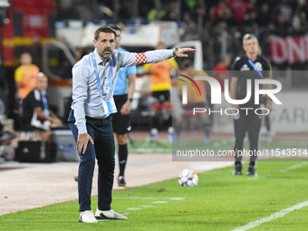 Zeljko Kopic during Universitatea Cluj vs. Dinamo Bucuresti at Cluj Arena in Cluj-Napoca, Romania, on September 2, 2024 (