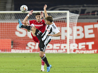 Andrei Marginean plays during the Universitatea Cluj vs. Dinamo Bucuresti match at Cluj Arena in Cluj-Napoca, Romania, on September 2, 2024...