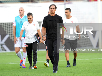 Alessandro Nesta head coach of AC Monza looks on during the Serie A Enilive match between ACF Fiorentina and AC Monza at Stadio Artemio Fran...