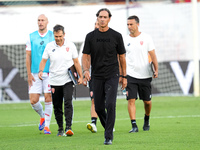 Alessandro Nesta head coach of AC Monza looks on during the Serie A Enilive match between ACF Fiorentina and AC Monza at Stadio Artemio Fran...