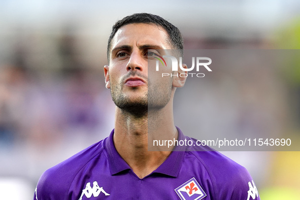 Rolando Mandragora of ACF Fiorentina looks on during the Serie A Enilive match between ACF Fiorentina and AC Monza at Stadio Artemio Franchi...