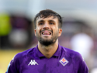 Luca Ranieri of ACF Fiorentina looks on during the Serie A Enilive match between ACF Fiorentina and AC Monza at Stadio Artemio Franchi on Se...