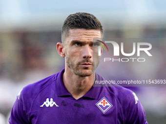 Robin Gosens of ACF Fiorentina looks on during the Serie A Enilive match between ACF Fiorentina and AC Monza at Stadio Artemio Franchi on Se...