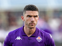 Robin Gosens of ACF Fiorentina looks on during the Serie A Enilive match between ACF Fiorentina and AC Monza at Stadio Artemio Franchi on Se...