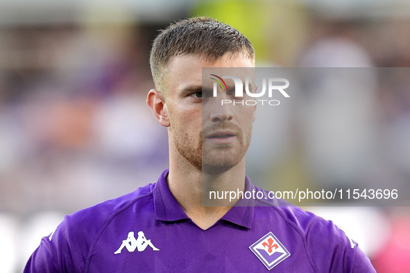 Lucas Beltran of ACF Fiorentina looks on during the Serie A Enilive match between ACF Fiorentina and AC Monza at Stadio Artemio Franchi on S...