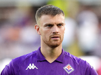 Lucas Beltran of ACF Fiorentina looks on during the Serie A Enilive match between ACF Fiorentina and AC Monza at Stadio Artemio Franchi on S...