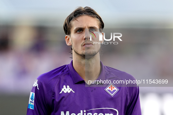 Andrea Colpani of ACF Fiorentina looks on during the Serie A Enilive match between ACF Fiorentina and AC Monza at Stadio Artemio Franchi on...