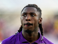 Moise Kean of ACF Fiorentina looks on during the Serie A Enilive match between ACF Fiorentina and AC Monza at Stadio Artemio Franchi on Sept...