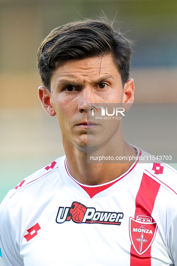 Matteo Pessina of AC Monza looks on during the Serie A Enilive match between ACF Fiorentina and AC Monza at Stadio Artemio Franchi on Septem...