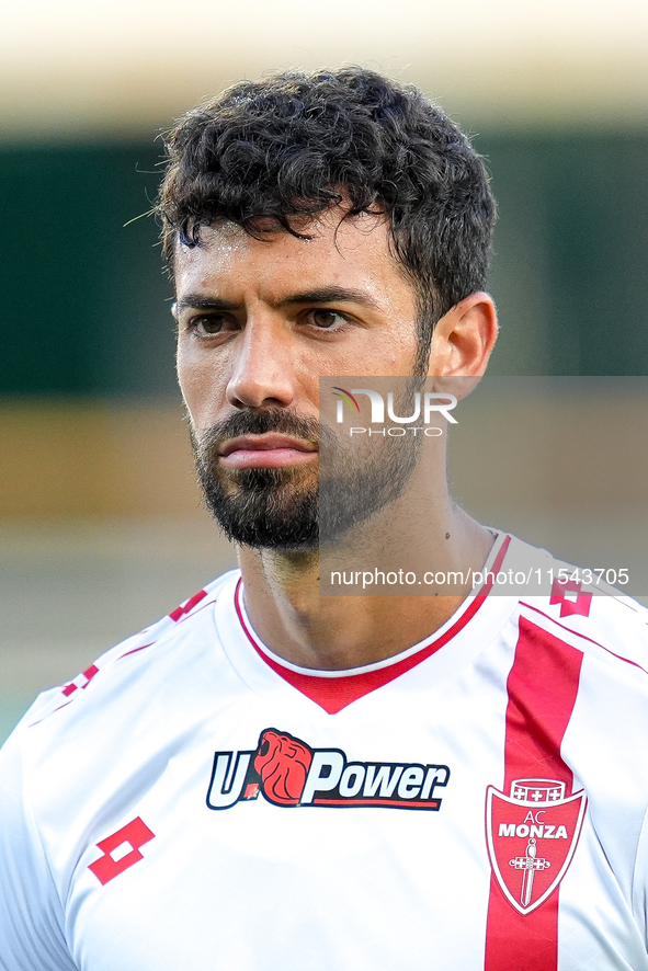 Pablo Mari' of AC Monza looks on during the Serie A Enilive match between ACF Fiorentina and AC Monza at Stadio Artemio Franchi on September...