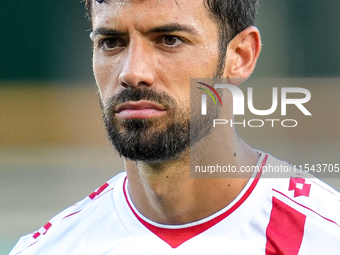 Pablo Mari' of AC Monza looks on during the Serie A Enilive match between ACF Fiorentina and AC Monza at Stadio Artemio Franchi on September...