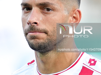 Gianluca Caprari of AC Monza looks on during the Serie A Enilive match between ACF Fiorentina and AC Monza at Stadio Artemio Franchi on Sept...