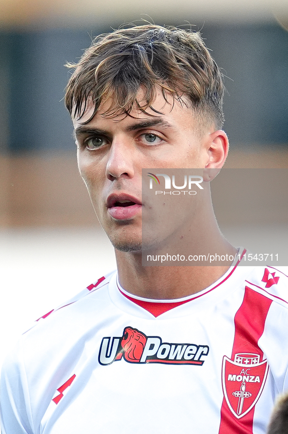 Daniel Maldini of AC Monza looks on during the Serie A Enilive match between ACF Fiorentina and AC Monza at Stadio Artemio Franchi on Septem...