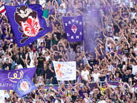 Supporters of ACF Fiorentina during the Serie A Enilive match between ACF Fiorentina and AC Monza at Stadio Artemio Franchi on September 01,...