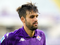 Luca Ranieri of ACF Fiorentina looks on during the Serie A Enilive match between ACF Fiorentina and AC Monza at Stadio Artemio Franchi on Se...