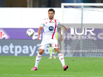 Andrea Carboni of AC Monza in action during the Serie A Enilive match between ACF Fiorentina and AC Monza at Stadio Artemio Franchi on Septe...