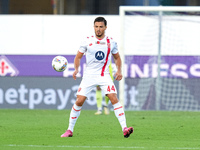 Andrea Carboni of AC Monza in action during the Serie A Enilive match between ACF Fiorentina and AC Monza at Stadio Artemio Franchi on Septe...