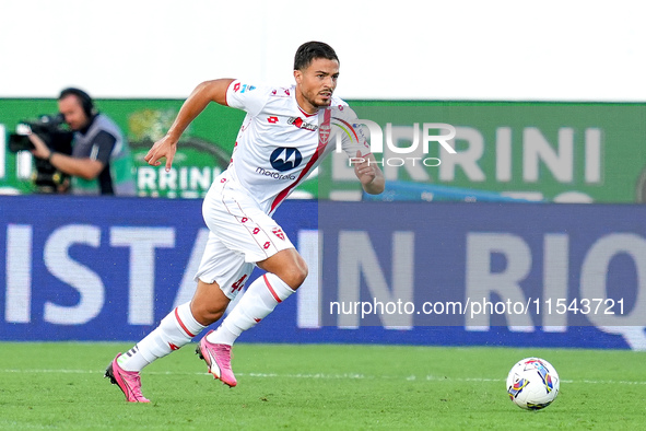 Andrea Carboni of AC Monza in action during the Serie A Enilive match between ACF Fiorentina and AC Monza at Stadio Artemio Franchi on Septe...