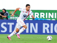 Andrea Carboni of AC Monza in action during the Serie A Enilive match between ACF Fiorentina and AC Monza at Stadio Artemio Franchi on Septe...