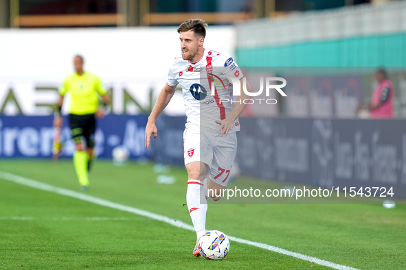 Georgios Kyriakopoulos of AC Monza in action during the Serie A Enilive match between ACF Fiorentina and AC Monza at Stadio Artemio Franchi...