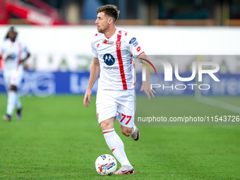 Georgios Kyriakopoulos of AC Monza in action during the Serie A Enilive match between ACF Fiorentina and AC Monza at Stadio Artemio Franchi...