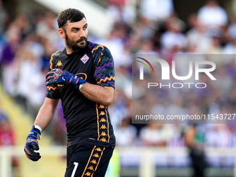 Pietro Terracciano of ACF Fiorentina looks on during the Serie A Enilive match between ACF Fiorentina and AC Monza at Stadio Artemio Franchi...