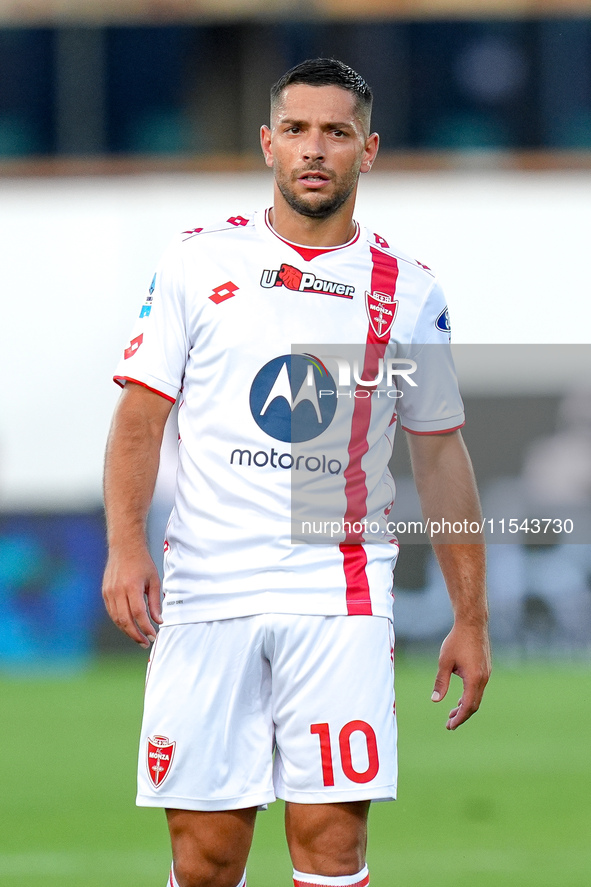 Gianluca Caprari of AC Monza looks on during the Serie A Enilive match between ACF Fiorentina and AC Monza at Stadio Artemio Franchi on Sept...