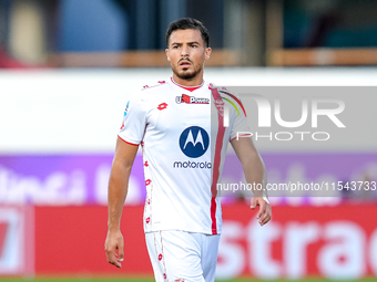 Andrea Carboni of AC Monza looks on during the Serie A Enilive match between ACF Fiorentina and AC Monza at Stadio Artemio Franchi on Septem...