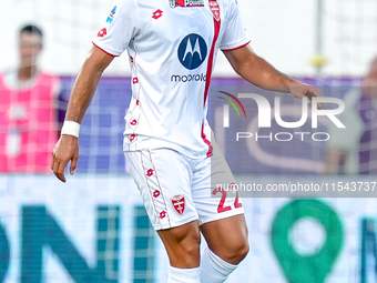 Pablo Mari' of AC Monza in action during the Serie A Enilive match between ACF Fiorentina and AC Monza at Stadio Artemio Franchi on Septembe...