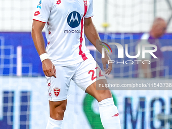 Pablo Mari' of AC Monza in action during the Serie A Enilive match between ACF Fiorentina and AC Monza at Stadio Artemio Franchi on Septembe...