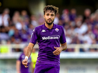 Luca Ranieri of ACF Fiorentina looks on during the Serie A Enilive match between ACF Fiorentina and AC Monza at Stadio Artemio Franchi on Se...