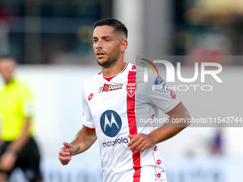 Gianluca Caprari of AC Monza looks on during the Serie A Enilive match between ACF Fiorentina and AC Monza at Stadio Artemio Franchi on Sept...