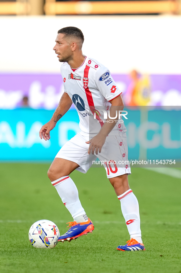 Gianluca Caprari of AC Monza during the Serie A Enilive match between ACF Fiorentina and AC Monza at Stadio Artemio Franchi on September 01,...