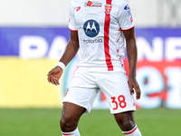 Warren Bondo of AC Monza during the Serie A Enilive match between ACF Fiorentina and AC Monza at Stadio Artemio Franchi on September 01, 202...