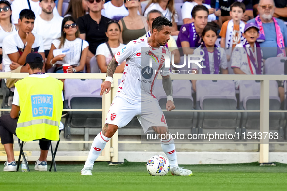 Armando Izzo of AC Monza during the Serie A Enilive match between ACF Fiorentina and AC Monza at Stadio Artemio Franchi on September 01, 202...