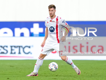 Georgios Kyriakopoulos of AC Monza during the Serie A Enilive match between ACF Fiorentina and AC Monza at Stadio Artemio Franchi on Septemb...