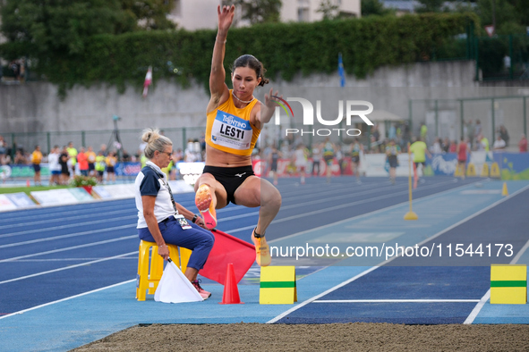 Diana Lesti from Hungary participates in the 60th Palio Citta della Quercia, valid for the World Athletics Continental Tour, at Quercia Stad...