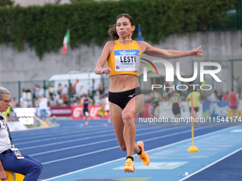 Diana Lesti from Hungary participates in the 60th Palio Citta della Quercia, valid for the World Athletics Continental Tour, at Quercia Stad...