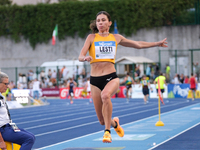 Diana Lesti from Hungary participates in the 60th Palio Citta della Quercia, valid for the World Athletics Continental Tour, at Quercia Stad...