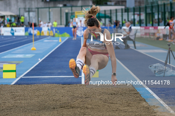 Alina Rotaru Kottmann from Romania participates in the 60th Palio Citta della Quercia, valid for the World Athletics Continental Tour, at Qu...