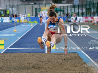 Alina Rotaru Kottmann from Romania participates in the 60th Palio Citta della Quercia, valid for the World Athletics Continental Tour, at Qu...