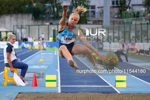 Veronica Crida from Italy participates in the 60th Palio Citta della Quercia, valid for the World Athletics Continental Tour, at Quercia Sta...