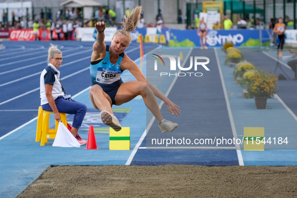 Veronica Crida from Italy participates in the 60th Palio Citta della Quercia, valid for the World Athletics Continental Tour, at Quercia Sta...