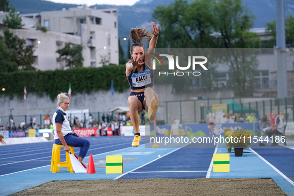 Elisa Naldi from Italy participates in the 60th Palio Citta della Quercia, valid for the World Athletics Continental Tour, at Quercia Stadiu...