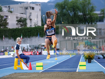 Elisa Naldi from Italy participates in the 60th Palio Citta della Quercia, valid for the World Athletics Continental Tour, at Quercia Stadiu...