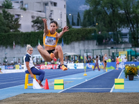 Diana Lesti from Hungary participates in the 60th Palio Citta della Quercia, valid for the World Athletics Continental Tour, at Quercia Stad...