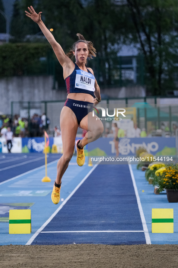 Elisa Naldi from Italy participates in the 60th Palio Citta della Quercia, valid for the World Athletics Continental Tour, at Quercia Stadiu...