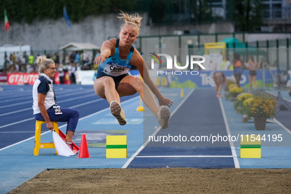 Veronica Crida from Italy participates in the 60th Palio Citta della Quercia, valid for the World Athletics Continental Tour, at Quercia Sta...